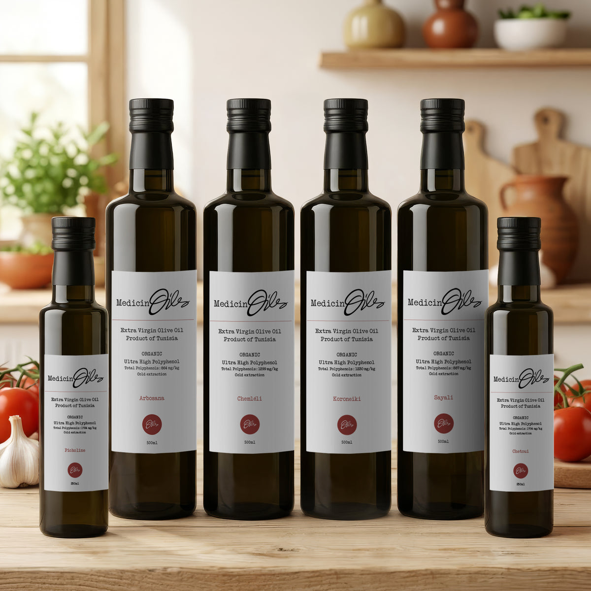 The Six Single Cultivar Discovery Collection | Ultra High Polyphenol Organic Extra Virgin Olive Oils